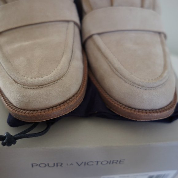 Pour La Victoire Tenlyks Loafers Size 7.5 in Jasmine Kid Suede - Picture 13 of 13